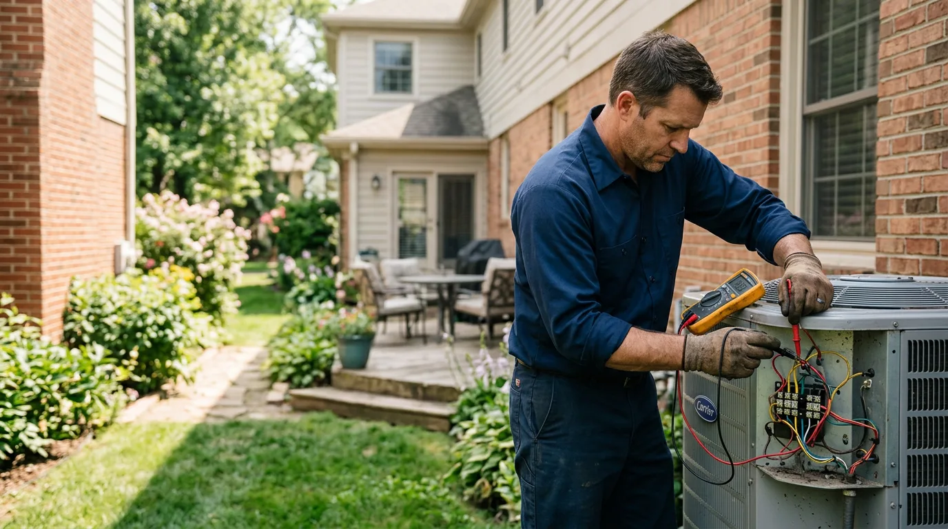 HVAC technician working near Baird, TX